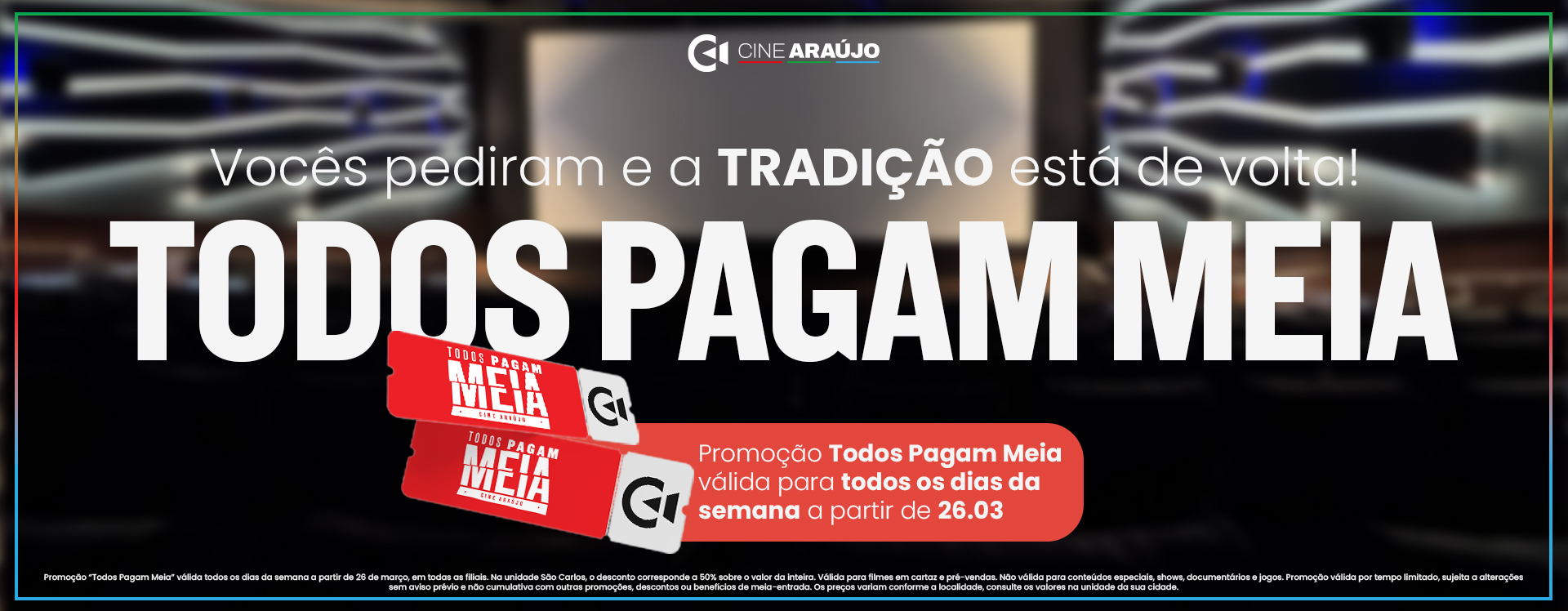 banner Todos pagam meia